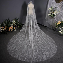 Shake-in-the-style head yarn Bride Main Wedding star Empty Head Yarn Supersensonian head yarn Han style Trailing Long head yarn