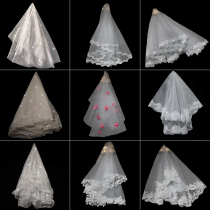 New Head Yarn Brigade Slapping Photo Props Short sensual retro Antique Head Yarn Super Fairy Wedding net red wedding headwear head yarn