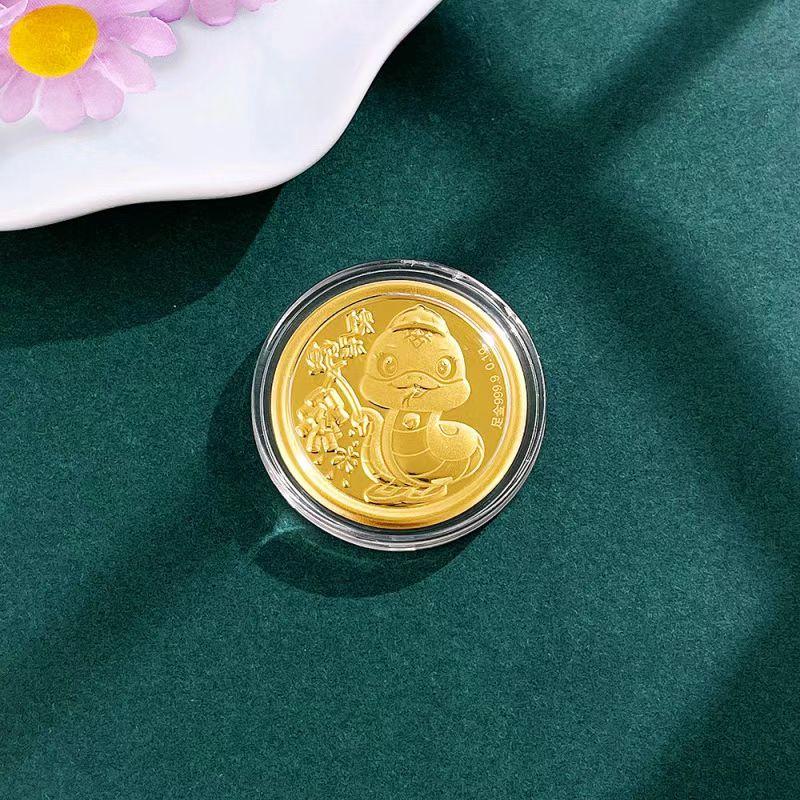 黄金吧唧谷子宝宝照定制，记录宝宝成长的纯金999纪念品！