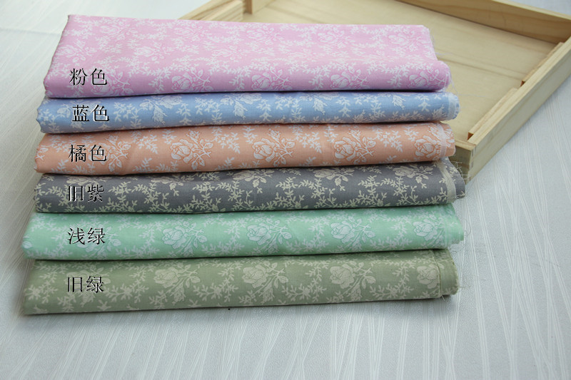 Antique Rose Vintage 6 màu Twill Cotton Vải Handmade DIY Quần áo trẻ em vải dạ text