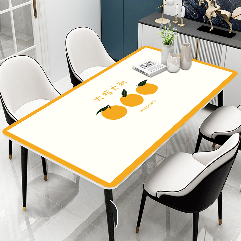 Table cloth waterproof and oil-free anti-burn PVC leather table cloth rectangular tea table cloth dinning table cushion Nordic wind