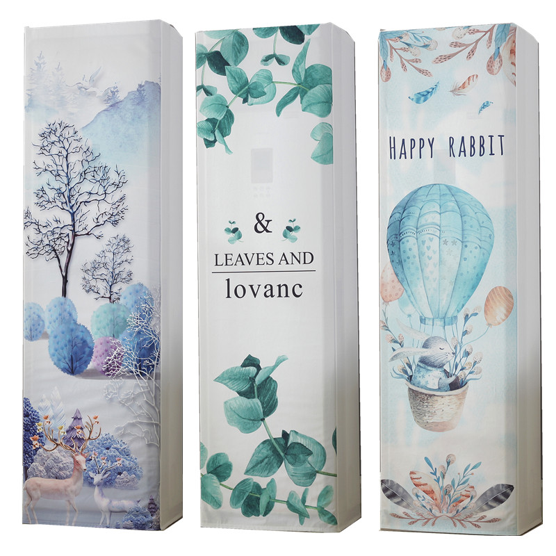 Han Style Cartoon Air Conditioning Hood power cabinet machine vertical cabinet full-pack cloth art Dust cover 2P Large 3P Midea Haier-Taobao