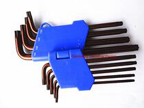 S2 Ancient Bronze Color 9pcs Plum Blossom Head Inner Hexagon Wrench Plum Head Industrial Grade Inner Hexagon Spoon Wrench Tool