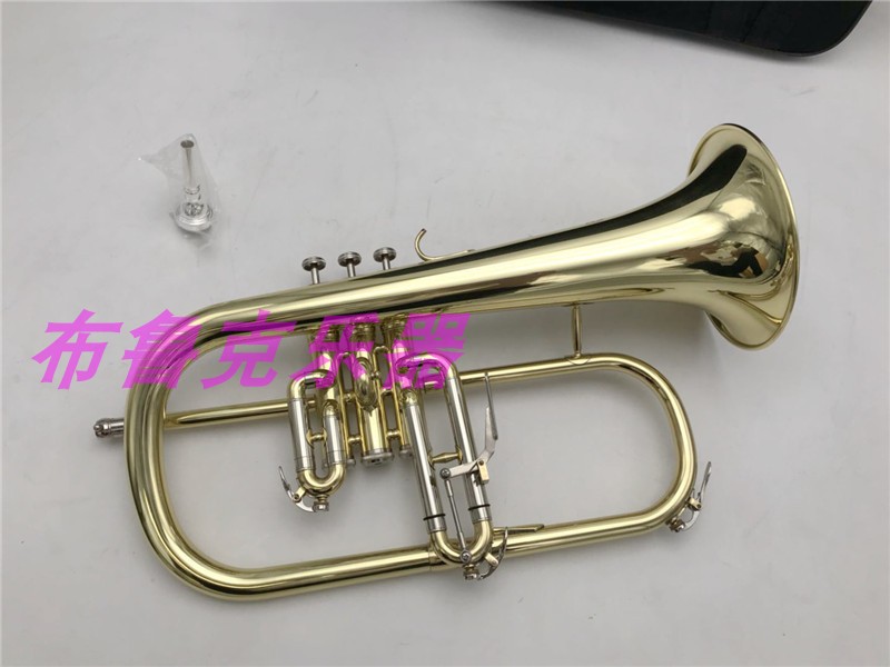 Bruco's original Flug number drop B tone silver-plated Flug number trumpet instrument professional performance