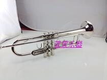  Brooke trumpet instrument b-down trumpet double silver plated anti-oxidation gold and silver color can be
