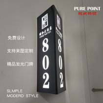 Triangle Luminous Hotel KTV Club Hotel Box Room Office Number Section Brand Customization
