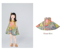 HININI original design 2021 summer new childrens girls suspender skirt tencel cotton princess dress