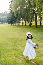 HININI spring and autumn long-sleeved childrens clothing 2021 spring big childrens princess skirt girls forest dress parent-child