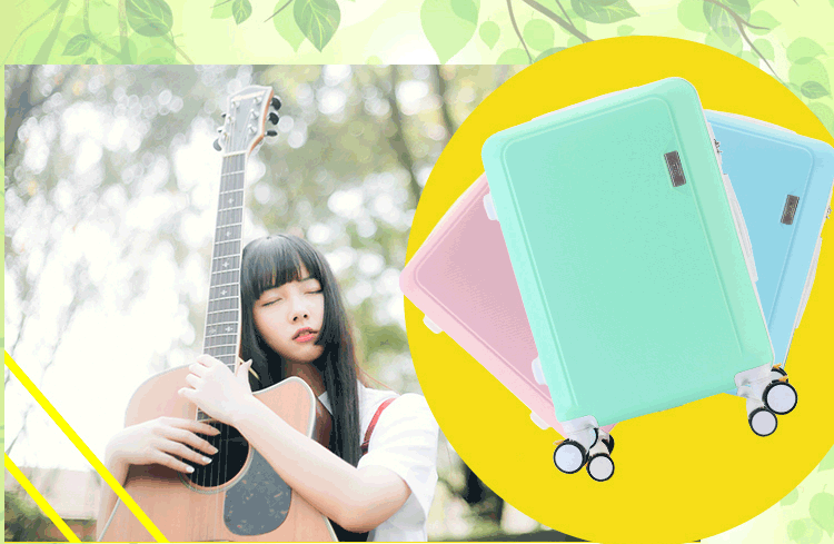 Phiên bản tiếng Hàn của xe đẩy mẹ vali nhỏ 20 inch vali nữ 24 sinh viên đại học du lịch mật khẩu hộp lên máy bay vali kéo vải
