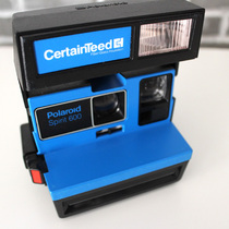 Polaroid blue Japan advertising machine 600 camera collector One-time imaging Polaroid New Year Birthday gift