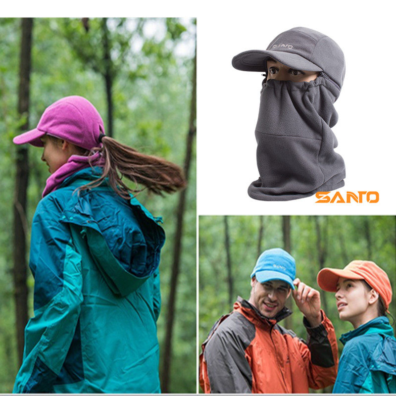 Mountain Tuo Multifunction Grab suede Neck Cap Folded Duck Tongue Cap Protective Face for men and women Spring autumn Winter Outdoor warm and cold proof hat
