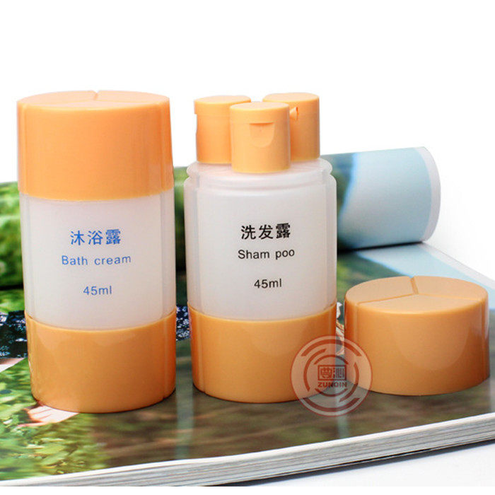 Travel travel cosmetics sub-bottling portable shampoo shower gel storage bottle three-in-one set empty bottle