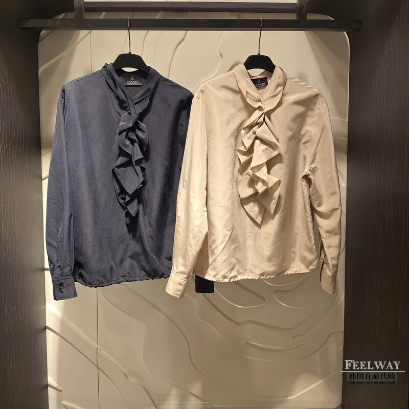No Returns or Exchanges~Feelway Korean Purchasing Agent for Women's Clothing 26 Autumn Lanvin Shirt Lc2G8-Wbl125W