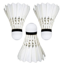 Beginner unmarked balls nai da wang badminton from duck feather knife resistance play offers 6 pack 3 pack 12