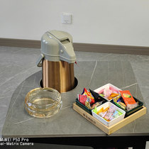 Mahjong chess and card room tea rack large capacity portable stainless steel tea table boiling water thermos vacuum insulated kettle