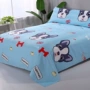 Khăn trải giường cotton đơn giản tấm mỏng 1,2 m 1,5m1,8 tăng 100% tấm bông gấp đôi ga giường 1m2x2m