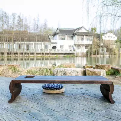(Seven Rhyme Guqin) Guqin Table Stave Table Tea Table Roasted Tung Wood Tenon Structure Integrated Teach Table Knee Table Low Table