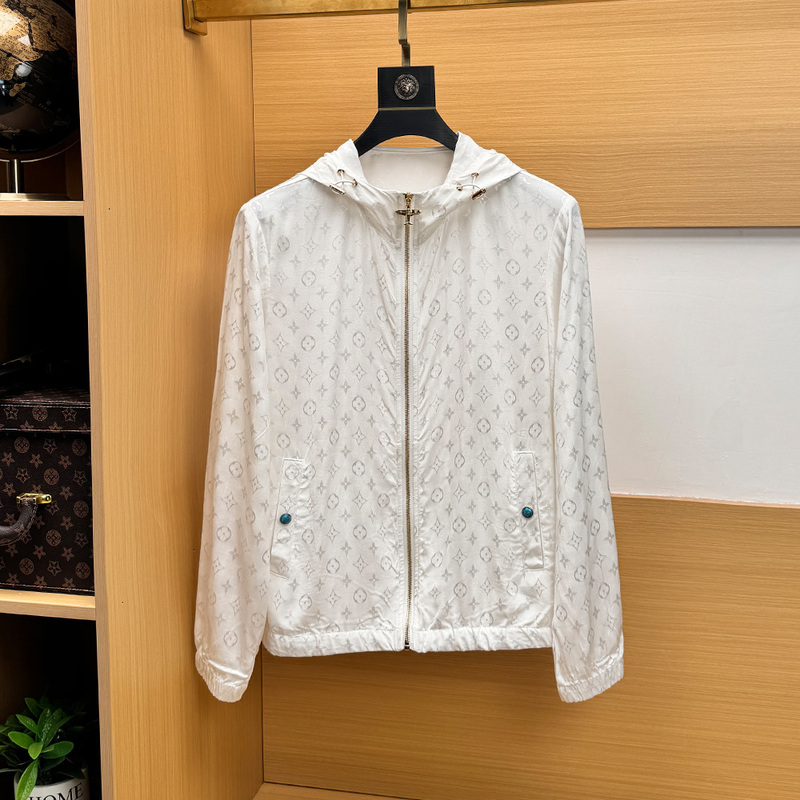 European High-End Hooded Ice Silk Sun Protection Clothing for Men, New Summer Style, Light Luxury Trendy Brand, Youth Casual Trendy Jacket