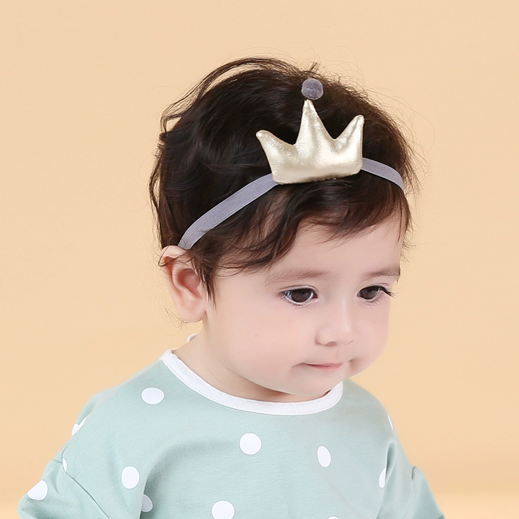 Vương miện hàn quốc băng đô trẻ em phụ kiện tóc cài đầu hoa trang sức rửa mặt băng đô dễ thương vương miện không le tóc - Phụ kiện tóc