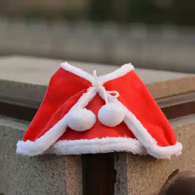 Export counter Christmas cloak red cloak accessories plush toys Christmas clothing shawl