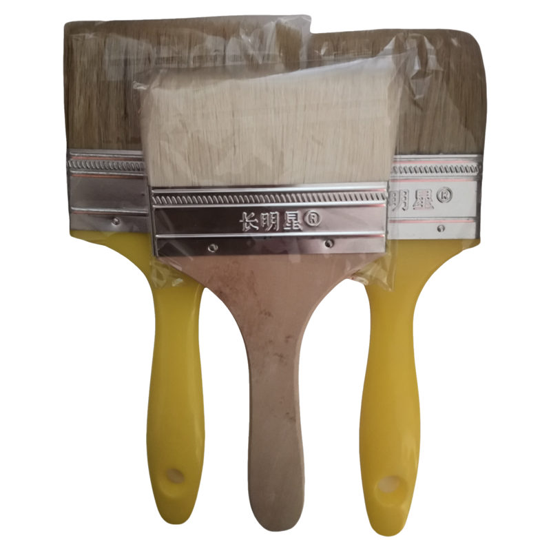 Changxing Brand Long Bristle Paint Brush, Pig Hair Brush, Brown Hair Brush, Marine Brush 3/ 4inch Paint Brush Wholesale