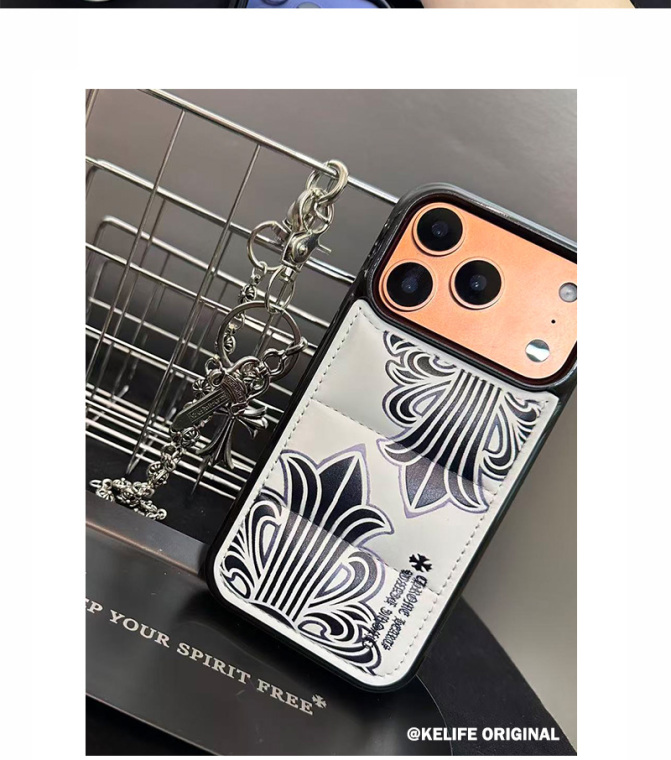 Chrome Hearts Gothic Scrollwork Vintage iPhone Case