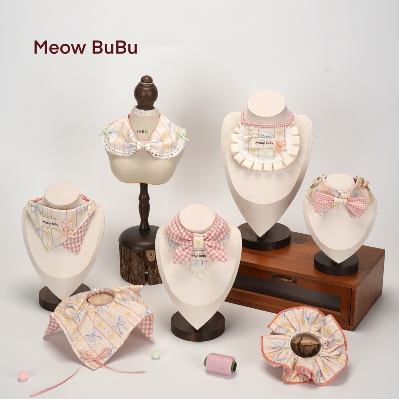 【Cream Dream Series】Meow Bubu Original Pet Bib Triangle Scarf Cat and Dog Bib 【Cream Dream Series】Meow Bubu Original Pet Bib Triangle Scarf Cat and Dog Bib