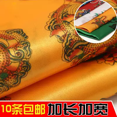 Hada five-color printing eight auspicious Tibetan and Mongolian jewelry lengthened and widened to support the Guru's large number of bulk hair