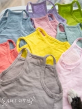 Gingrain Multi -color Tianzhu Cotton Camisole Collection!Безволочная одежда для кошачьего живота с животом с чистым хлопчатым воздухом