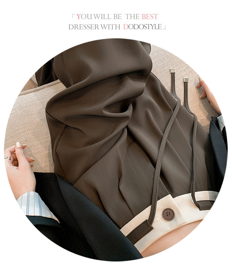 Комплект, штаны, высокая талия, оверсайз           