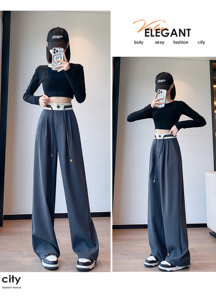 Комплект, штаны, высокая талия, оверсайз           