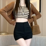 Пиджак классического кроя, весенние шорты, летние эластичные штаны, сапоги для отдыха, высокая талия, А-силуэт