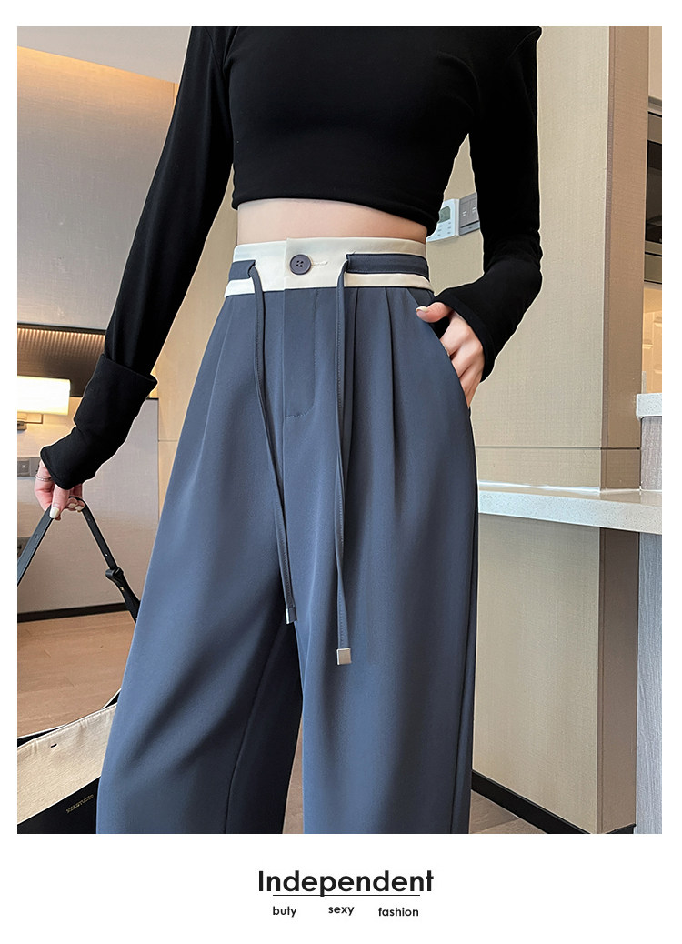 Комплект, штаны, высокая талия, оверсайз           