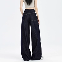 Летние тонкие джинсы, приталенные штаны, в американском стиле, высокая талия, свободный прямой крой