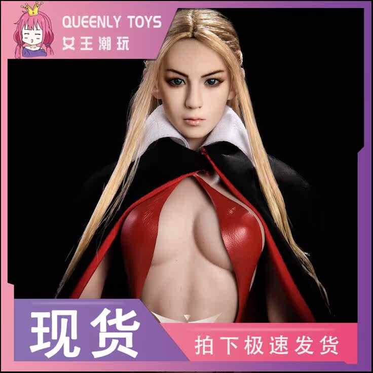YMtoys YMT09 1 6 12 inch female soldier puppet accessories beauty head carving elves replaceable ears