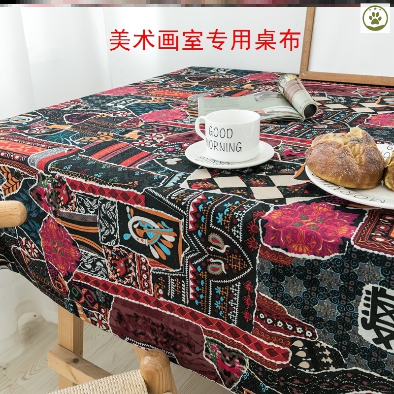 Drawing Room Table Cloth Coffee Hall Cloth Art Abstract China Wind Printing Tablecu Ethnic Wind Desk Dining Room Party Bar Party Bar