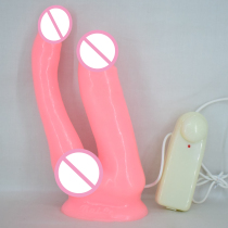 G-spot butt plug double-headed dildo vibrator les female masturbation dildo double-headed dragon gay supplies