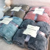 Special price foreign trade surplus super soft shell shell fleece flannel blanket air conditioning blanket coral fleece blanket blanket 2 meters