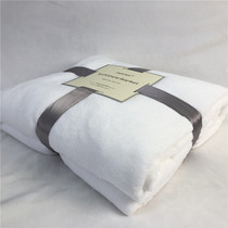 Foreign trade leftover white photo background blanket coral fluff blanket sofa blanket