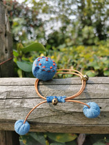 Cloth Edge Notes Pure Handmade Art Hand Chain Incense Bag Traditional Chinese Medicine Repellent Bracelet With Carry-on Sac End of the Afternoon Parsley