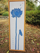 Cloth Edge Notes Old Cloth Decoration Painting Folk Decoration Painting Personality Decoration Painting Chinese Style Decoration Painting Earth Cloth Embroidery New Chinese Style