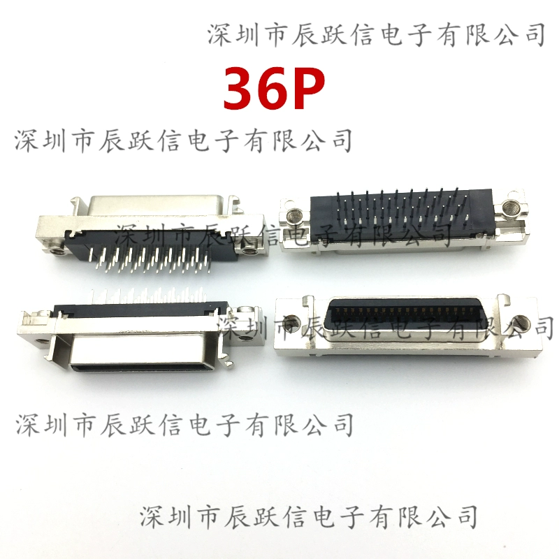 Đầu Nối SCSI Ổ Cắm Chốt Thẳng 14/20/26/36/50/68/100PIN Rãnh Ghế Nữ HPCN Loại Ban Cuối