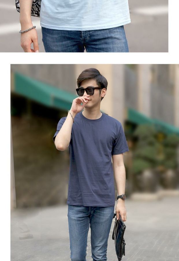 Mua một tặng hai chiếc áo thun nam cổ tròn 150 gram cotton ngắn tay áo thun đáy rộng màu trắng đơn giản, trẻ trung mới lạ áo thun nam form rộng