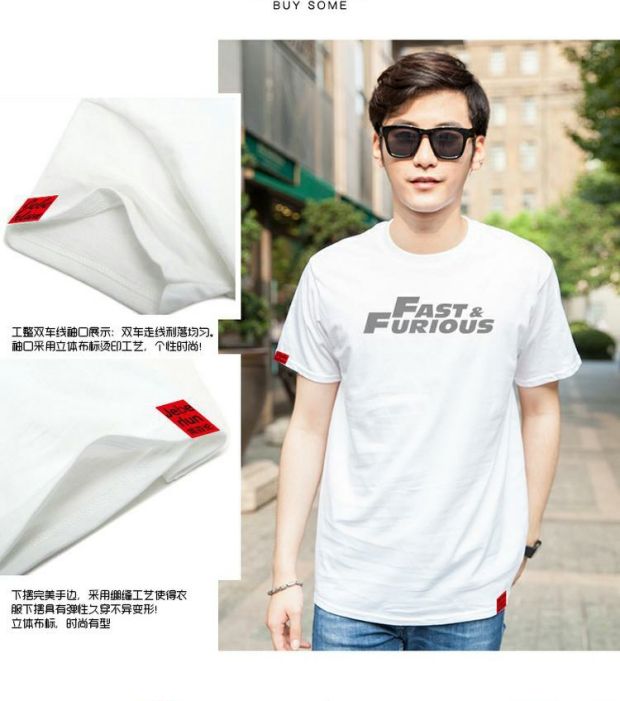 Jane bailun xoay phản quang ngôi sao năm cánh cotton nam cổ tròn tay áo ngắn Áo thun cotton mùa thu nam áo ba lỗ nam
