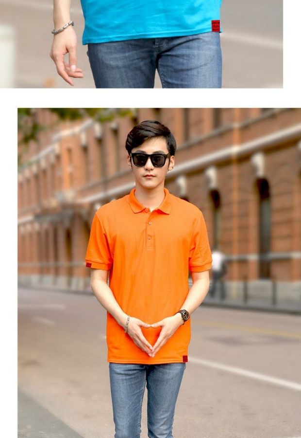 Jane bailun 2018 hè mới ve áo cotton ngắn tay áo thun nam size lớn trẻ trung đơn giản màu sắc áo sơ mi POLO áo polo nam hàng hiệu