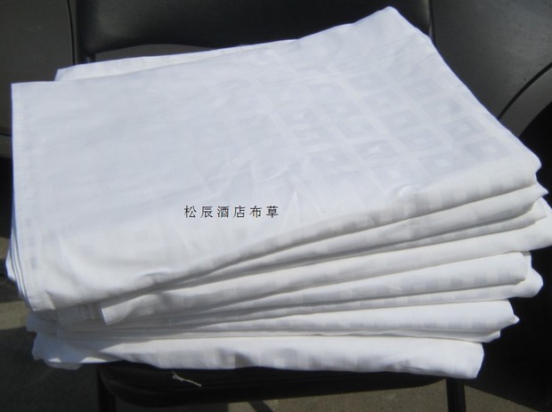 lanh khách sạn nhà sản xuất bộ đồ giường bông polyester khách sạn bông vải lanh trắng 60 trở lại jacquard từ mạng - Khăn trải giường chăn trải giường