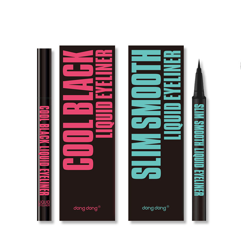 dongdong Cool black quick-drying eyeliner Water-based pen Waterproof not easy to smudge eyeliner Eyeliner pen
