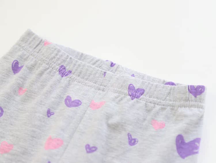 Yêu gia đình ~ quần cotton in hoa cắt cúp 2019 hè tải quần legging bé lớn quần lửng - Quần quần thô cho bé