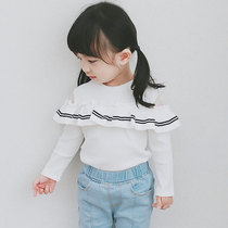 Child t-shirt woman 2020 new foreign air baby spring dress outside wearing children Spring and autumn girl long sleeve undershirt blouses 3