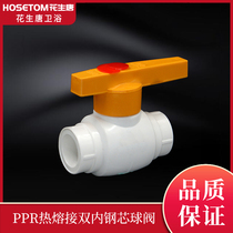 PPR hot welding double inner steel core ball valve plastic ball valve switch ball valve full plastic ball valve hot melt valve